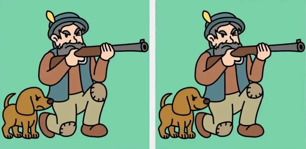 Spot the 3 Differences: Can You Find What Changed in This Hunter Puzzle?