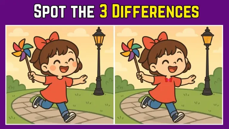 Spot the 3 Differences: A Joyful Park Puzzle That Boosts Your Brain Power